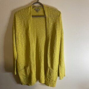 CARDIGAN - Joan Vass Yellow -Small
